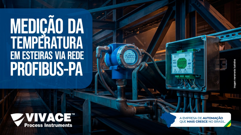 Medição de temperatura em esteiras industriais com PROFIBUS-PA: mais controle, segurança e eficiência operacional